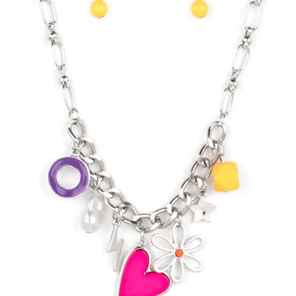 Paparazzi Jewelry - Living in CHARM-ony - Multi Necklace and Bracelet - Picture 7 of 10